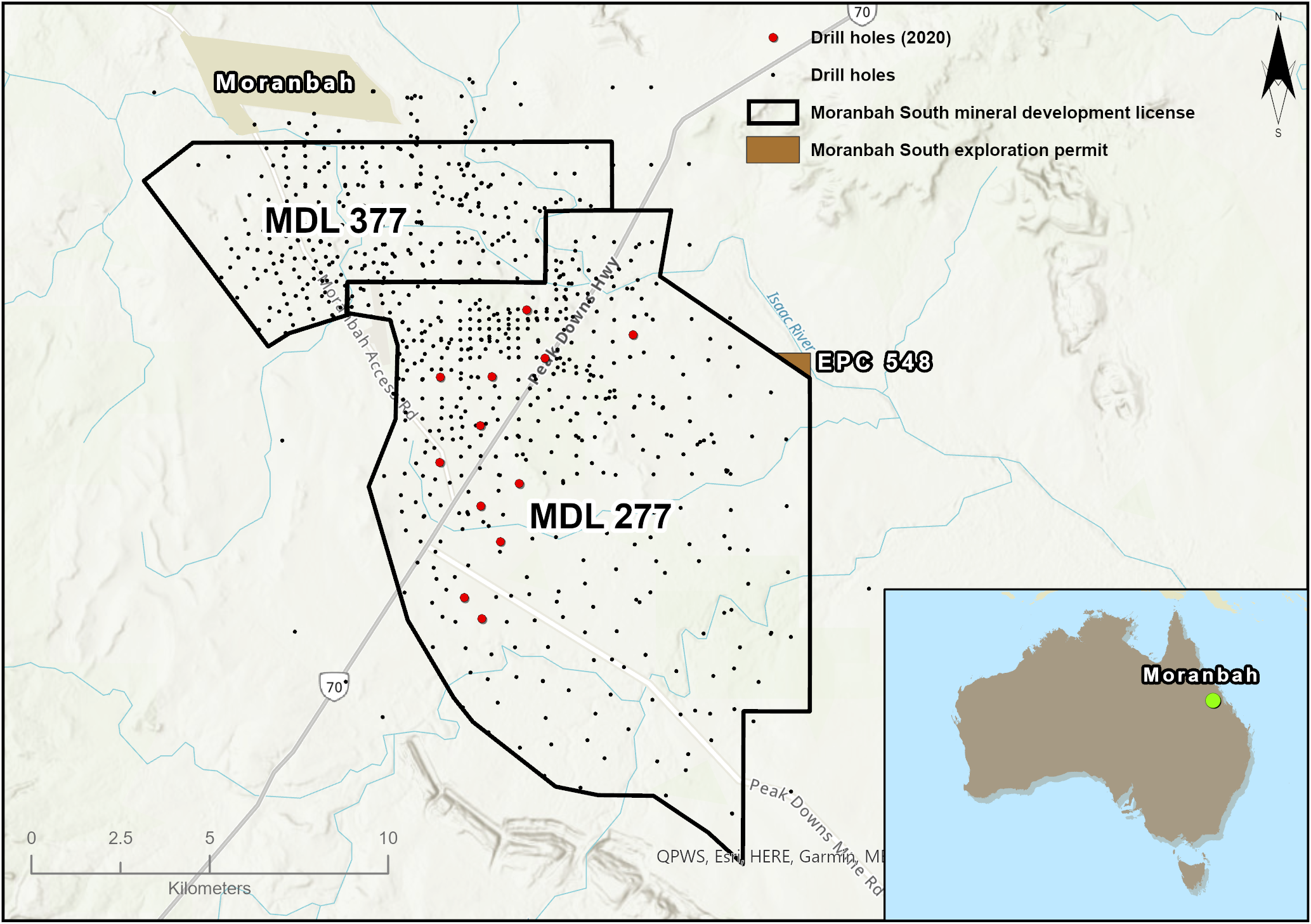 Locality of the Australian MDLs and EPCs