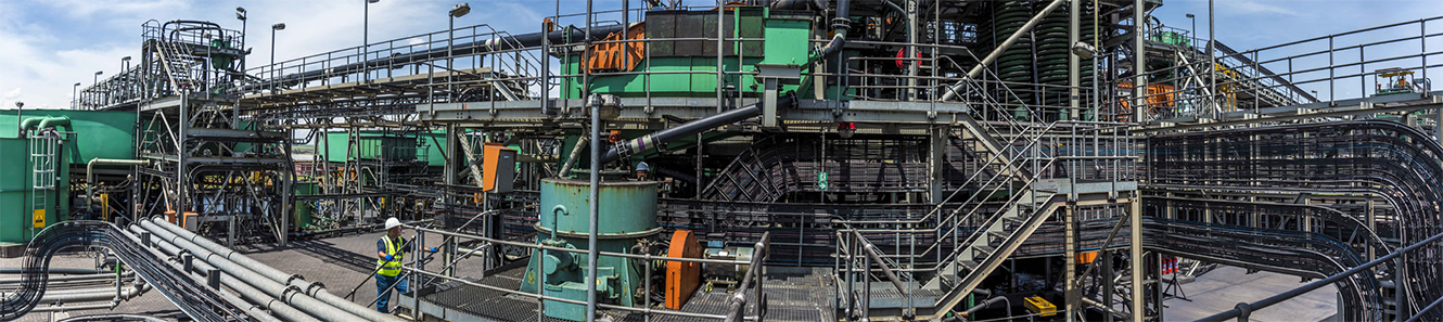 ECC beneficiation plant